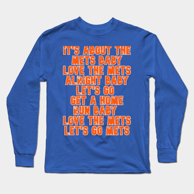 It's About The Mets Baby Long Sleeve T-Shirt by MashCo